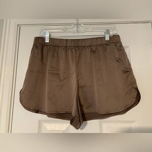 Express satin PJ shorts